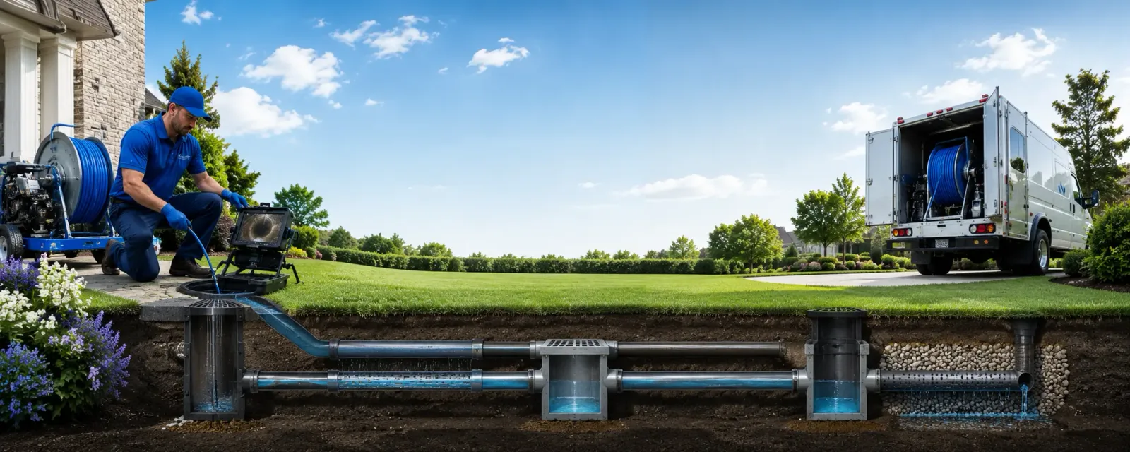 Outdoor drain cleaning information for Hoven, SD